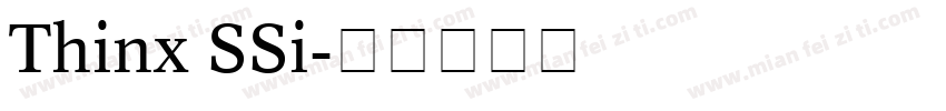 Thinx SSi字体转换